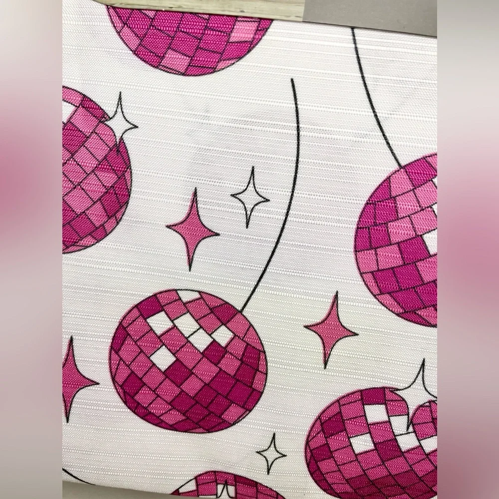 GOLDEN HOUR Disco‎ Ball Shower Curtain NEW